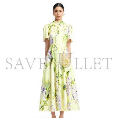 LEO LIN BIANCA SHORT SLEEVE MIDI DRESS LLSS26013